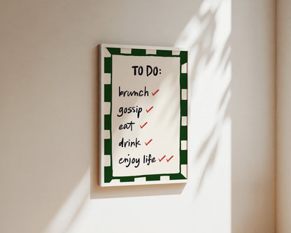To Do List Wall Art Print