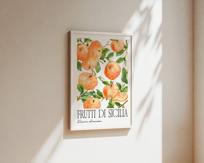 Frutti Di Sicillia Orange Art Wall Art Print
