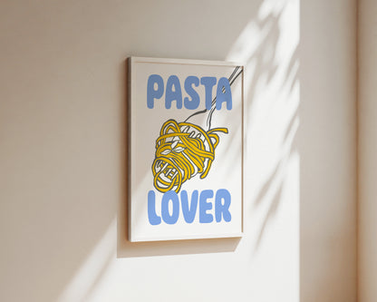 Pasta Lover Fork Wall Art Print
