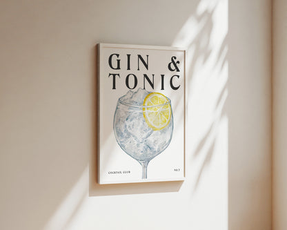 Gin & Tonic Wall Art Print