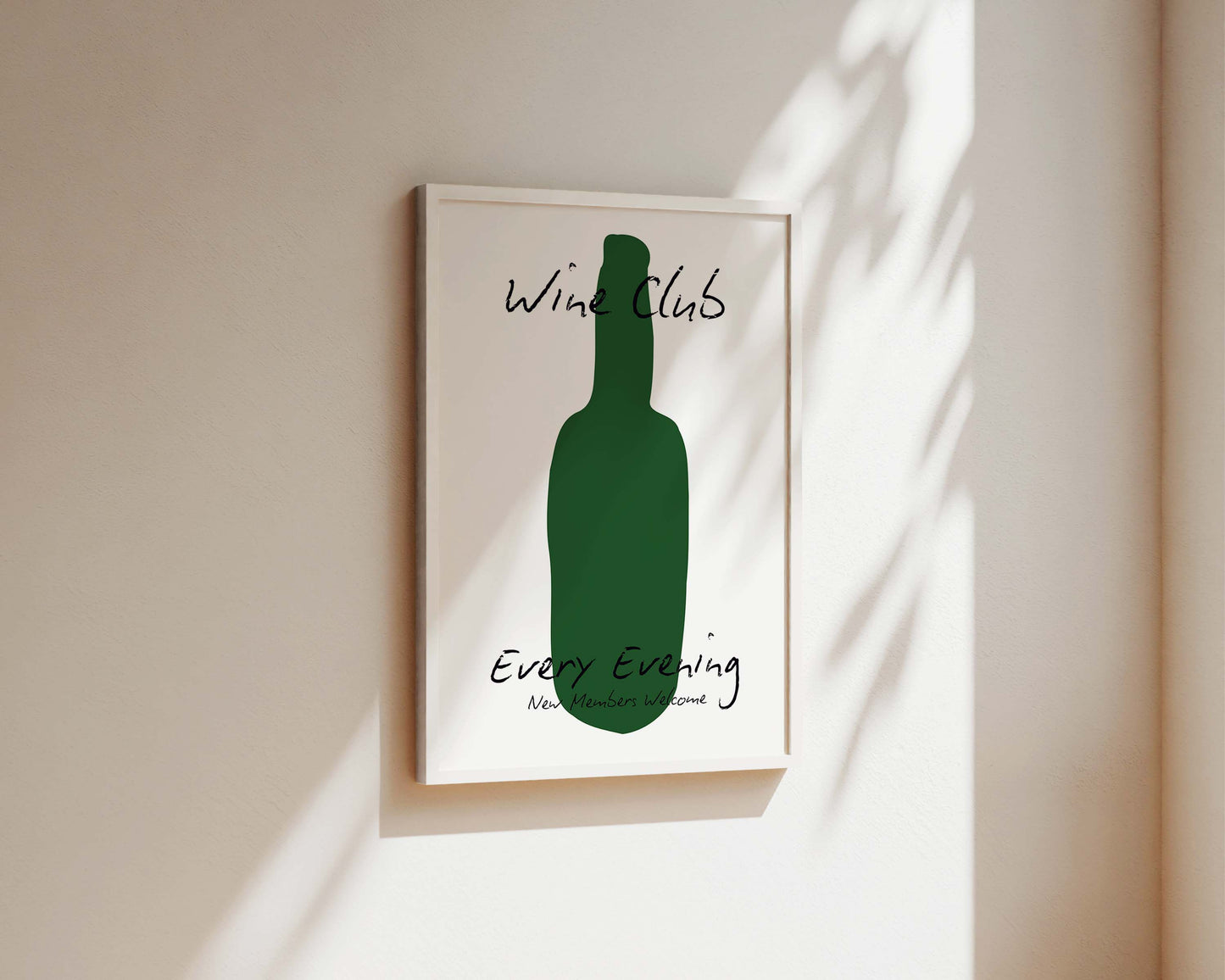 Wine Club Bottle Print