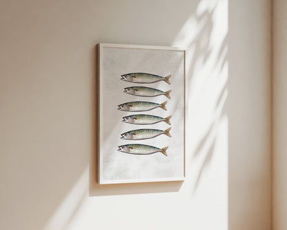 Mackerel Wall Art Print