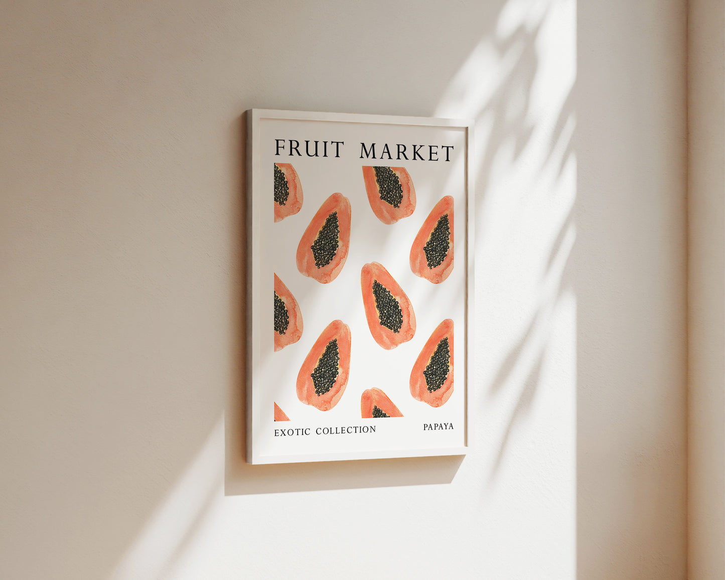 Fruit Market Papaya Art Print