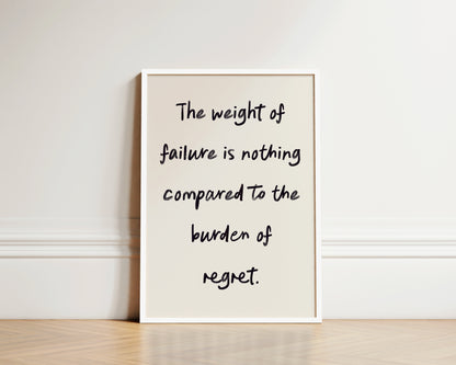 Weight of Failure Wall Art Print