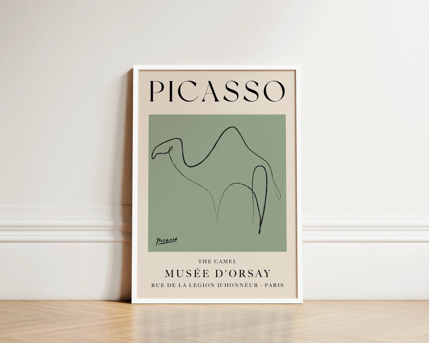 Picasso The Camel Art Print In Green