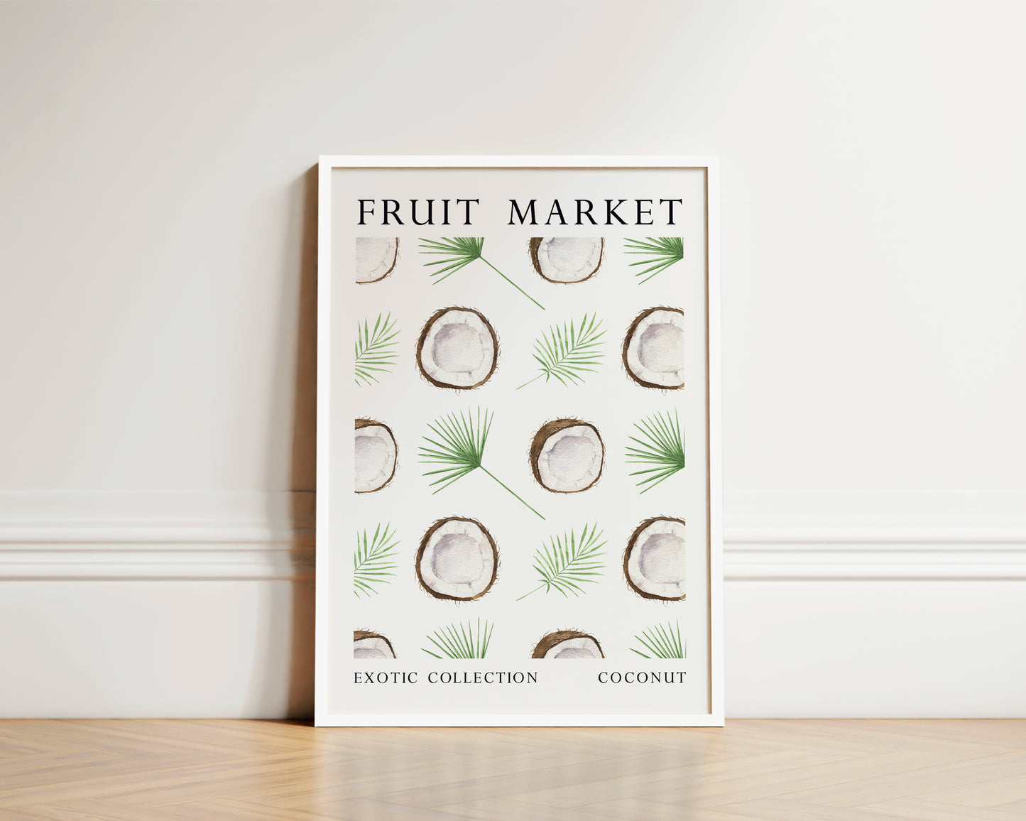 Fruit Market Coconut Art Print