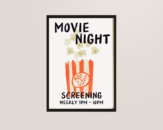 Movie Night Print