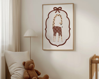 Giraffe Nursery Wall Art Print