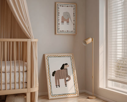 Cute Elephant Art Wall Art Print