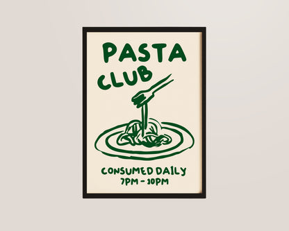 Pasta Club Print In Green