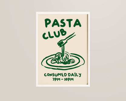 Pasta Club Print In Green