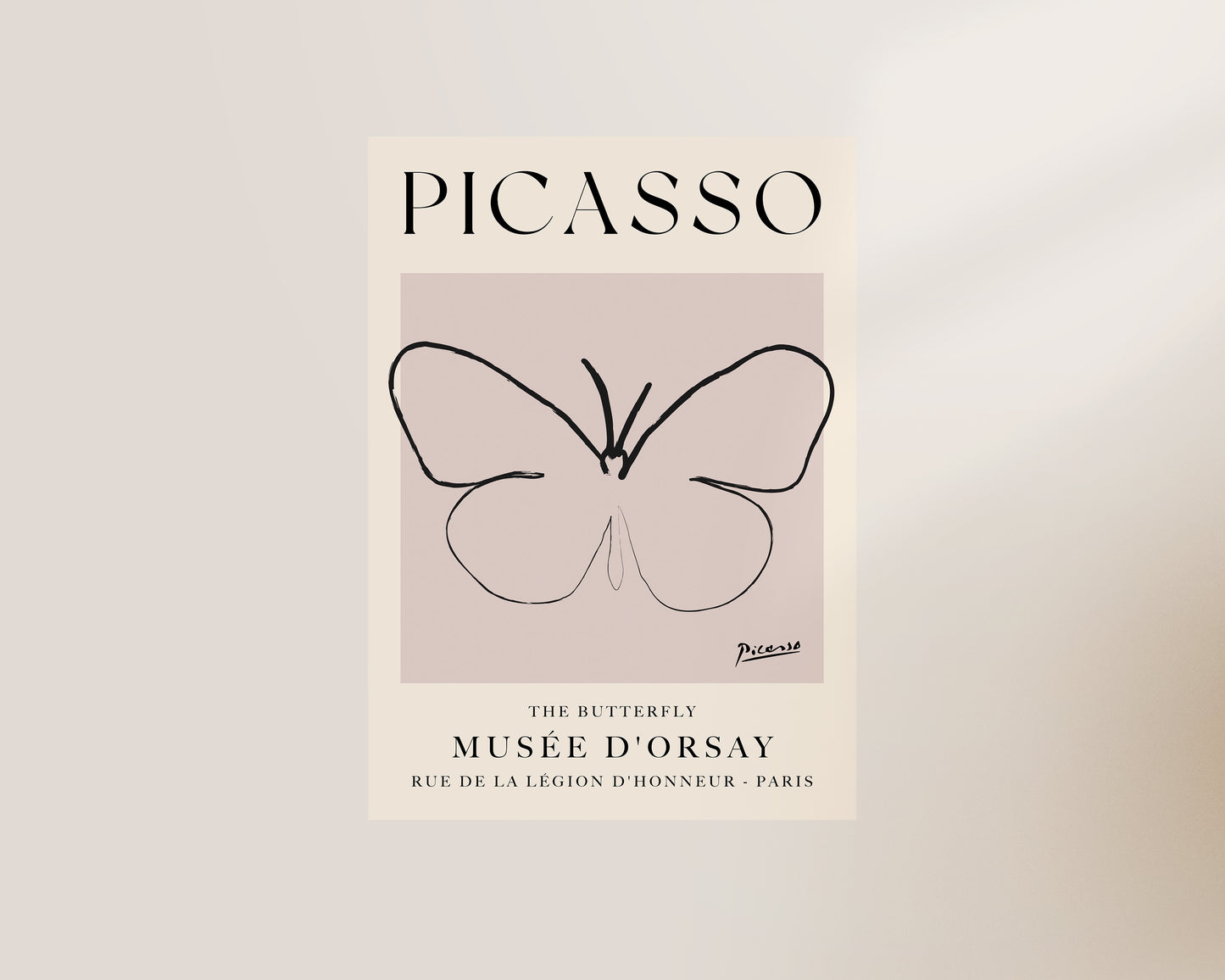 Picasso Butterfly Art Print