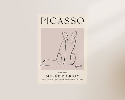 Picasso The Fox Art Wall Art Print