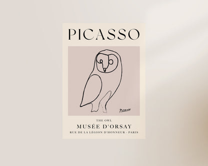 Picasso The Owl Art Wall Art Print
