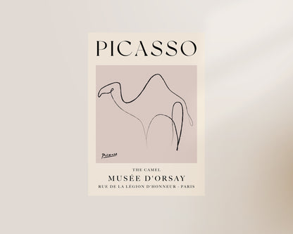 Picasso Camel Art Wall Art Print