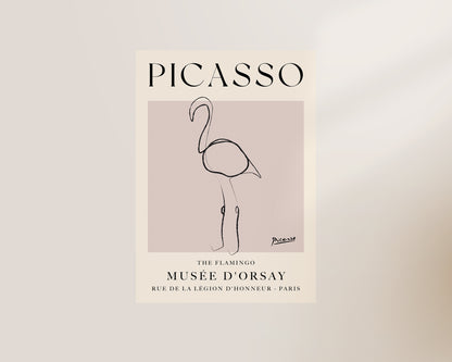 Picasso The Flamingo Art Wall Art Print