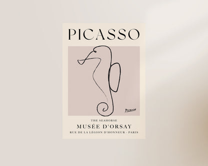 Picasso The Seahorse Art Wall Art Print
