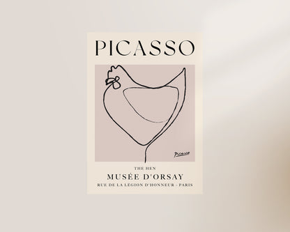 Picasso The Hen Art Wall Art Print