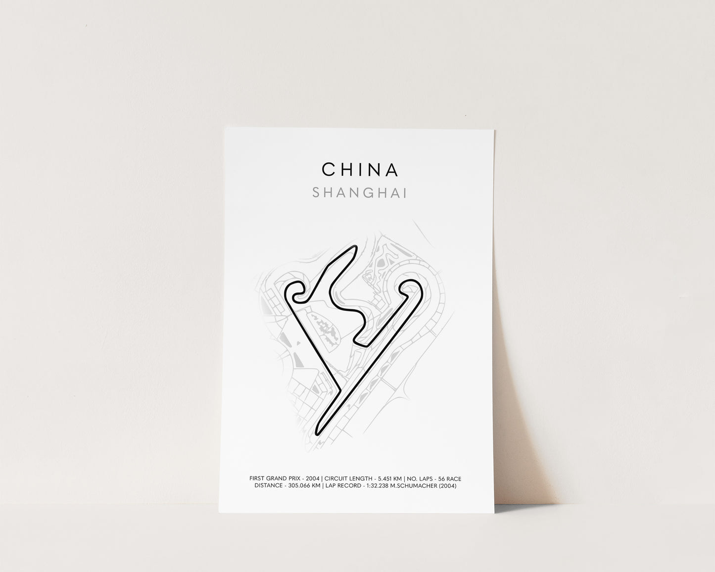 F1 Shanghai China Grand Prix Poster