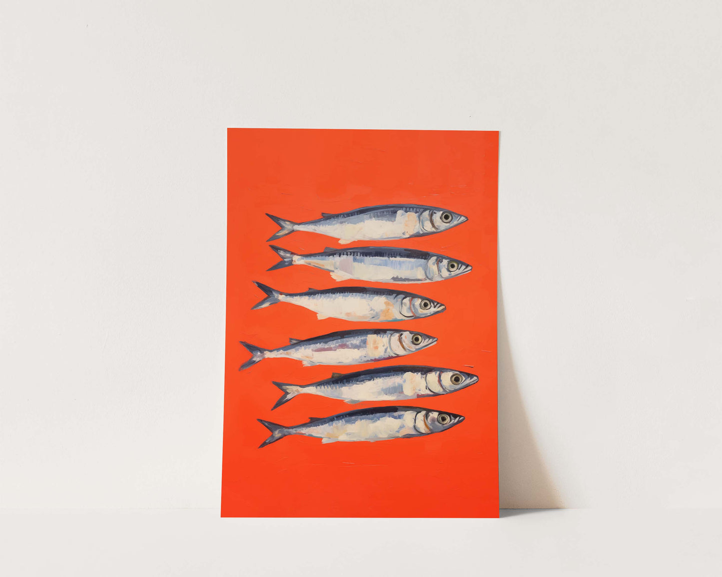 Red Sardines Art Print