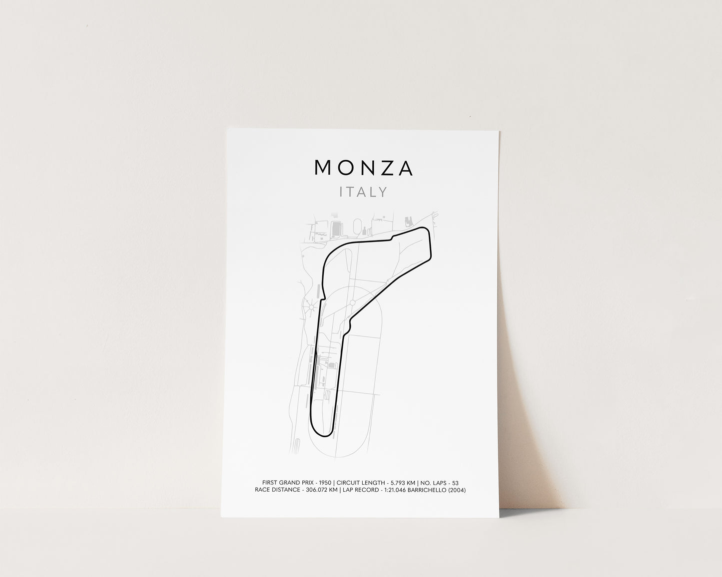 F1 Monza Italy Grand Prix Poster