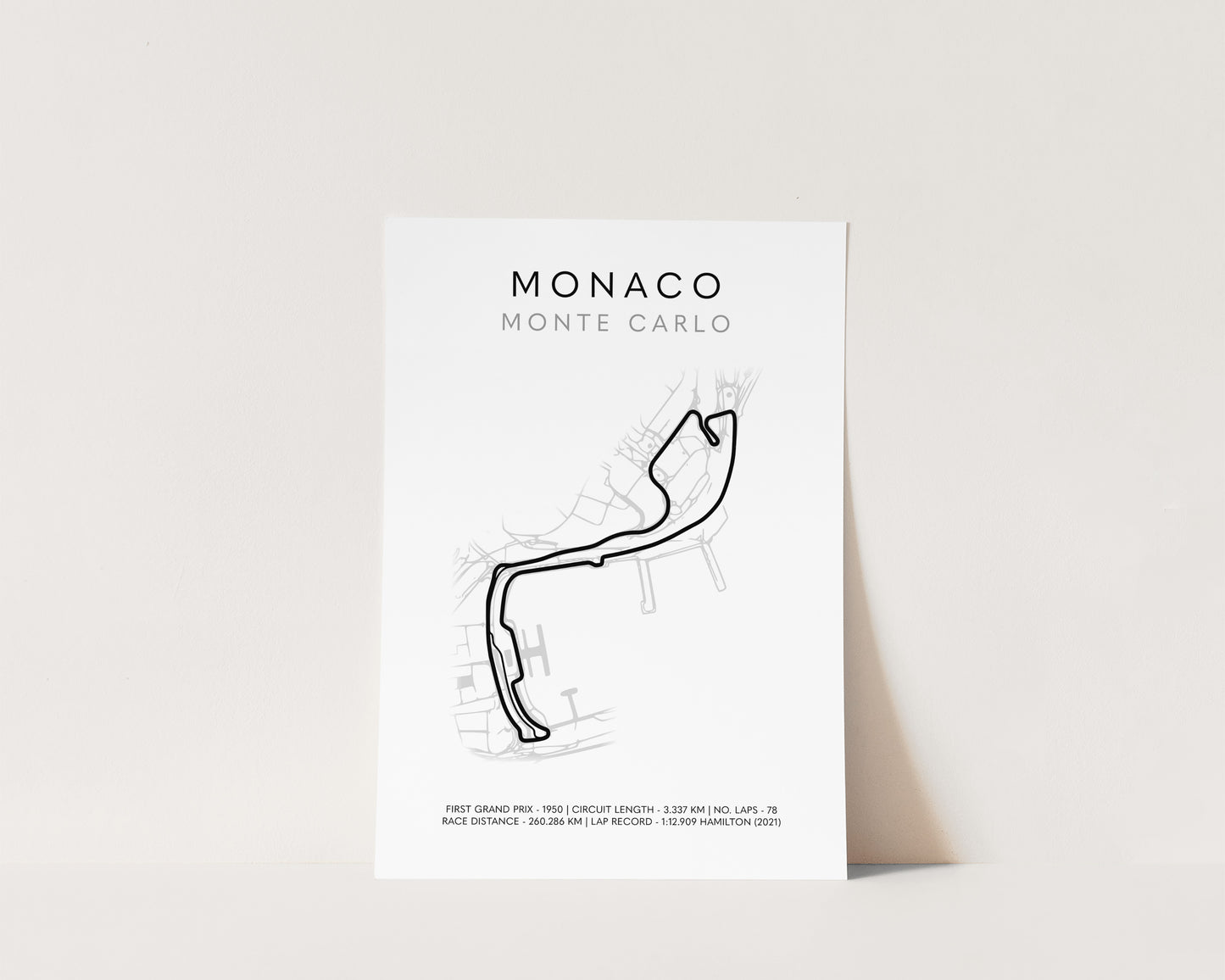 F1 Monaco Monte Carlo Grand Prix Poster