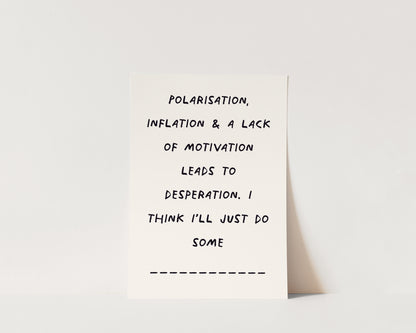 Polarisation & Inflation Wall Art Print