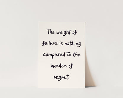 Weight of Failure Wall Art Print