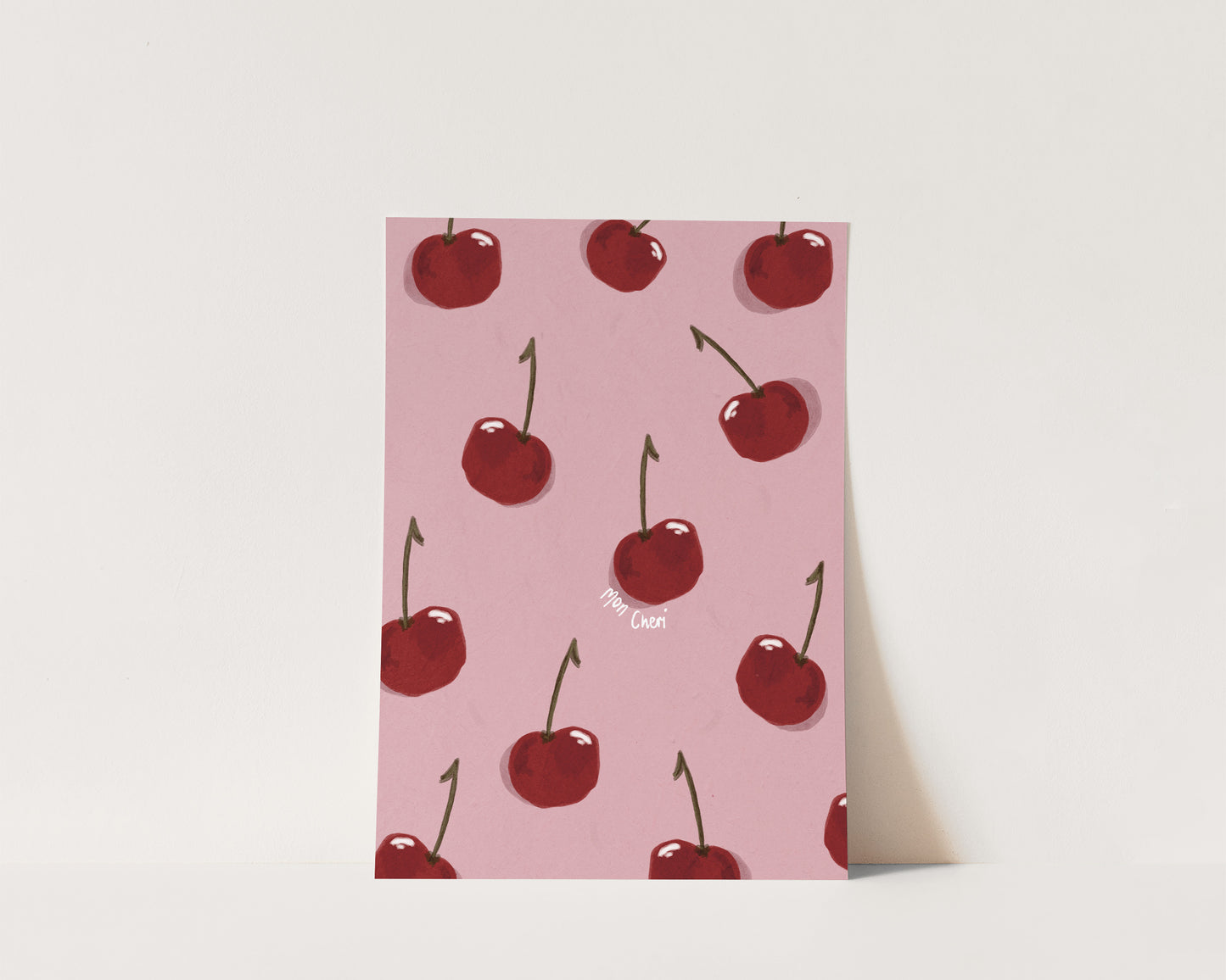 Pink Mon Cheri Wall Art Print
