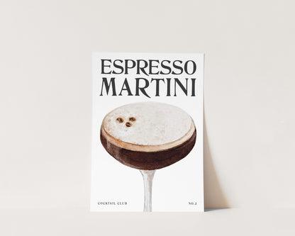 Espresso Martini Wall Art Print