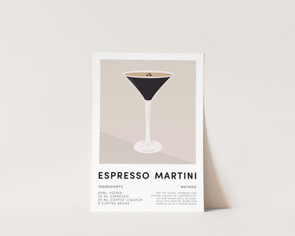Espresso Martini Wall Art Print
