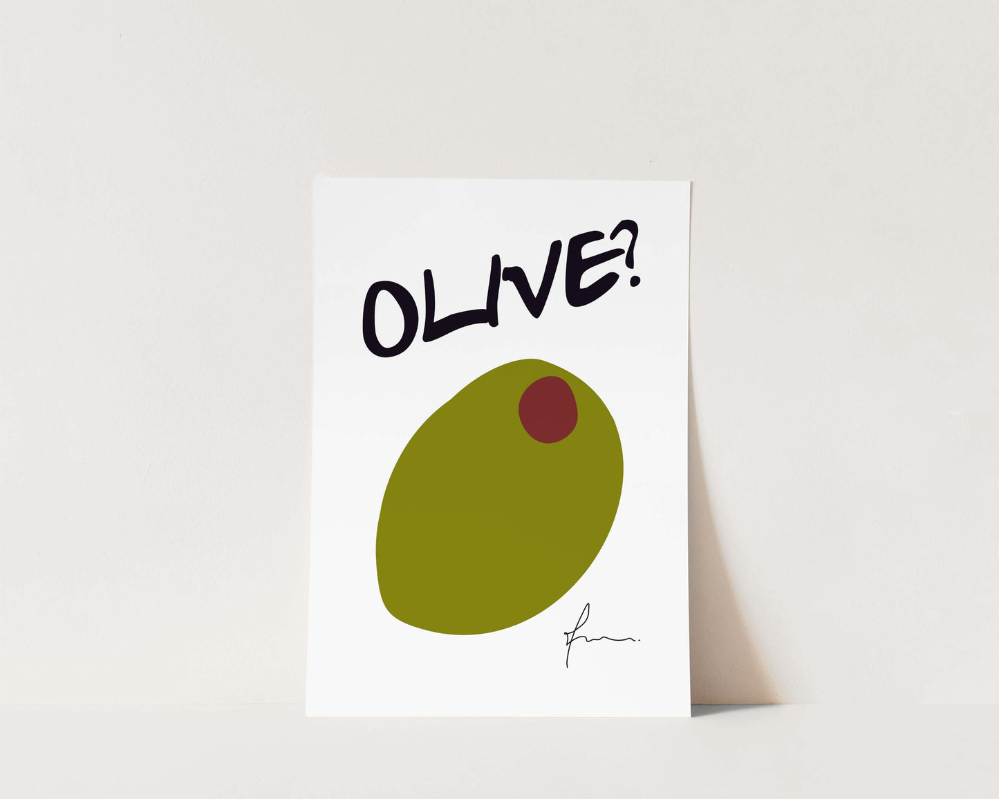 Olive Wall Art Print