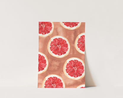 Grapefruit Art Wall Art Print