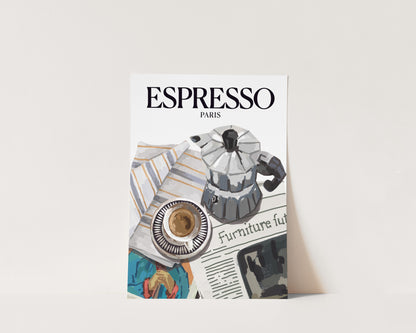 Paris Espresso Art Wall Art Print