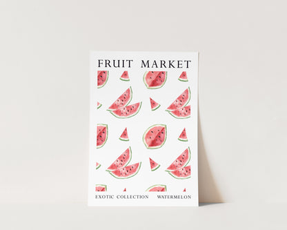 Fruit Market Watermelon Art Wall Art Print