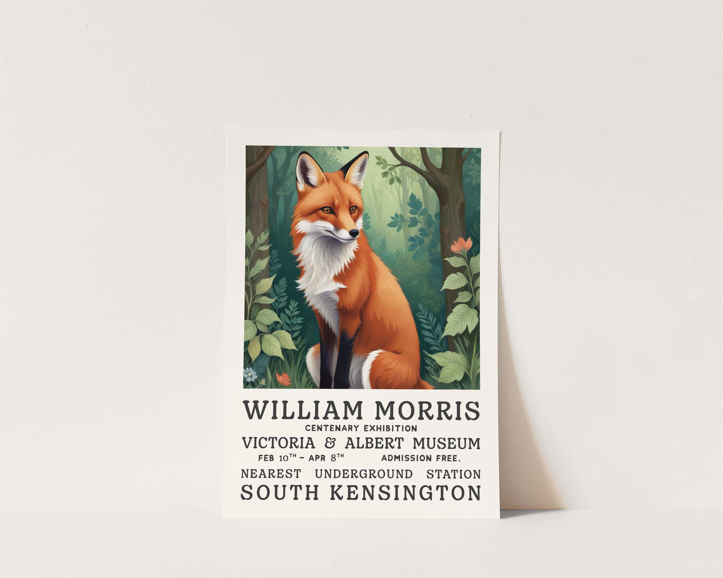 William Morris The Fox Art Wall Art Print