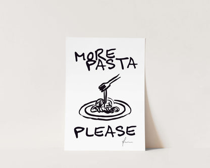 More Pasta Please Wall Art Print