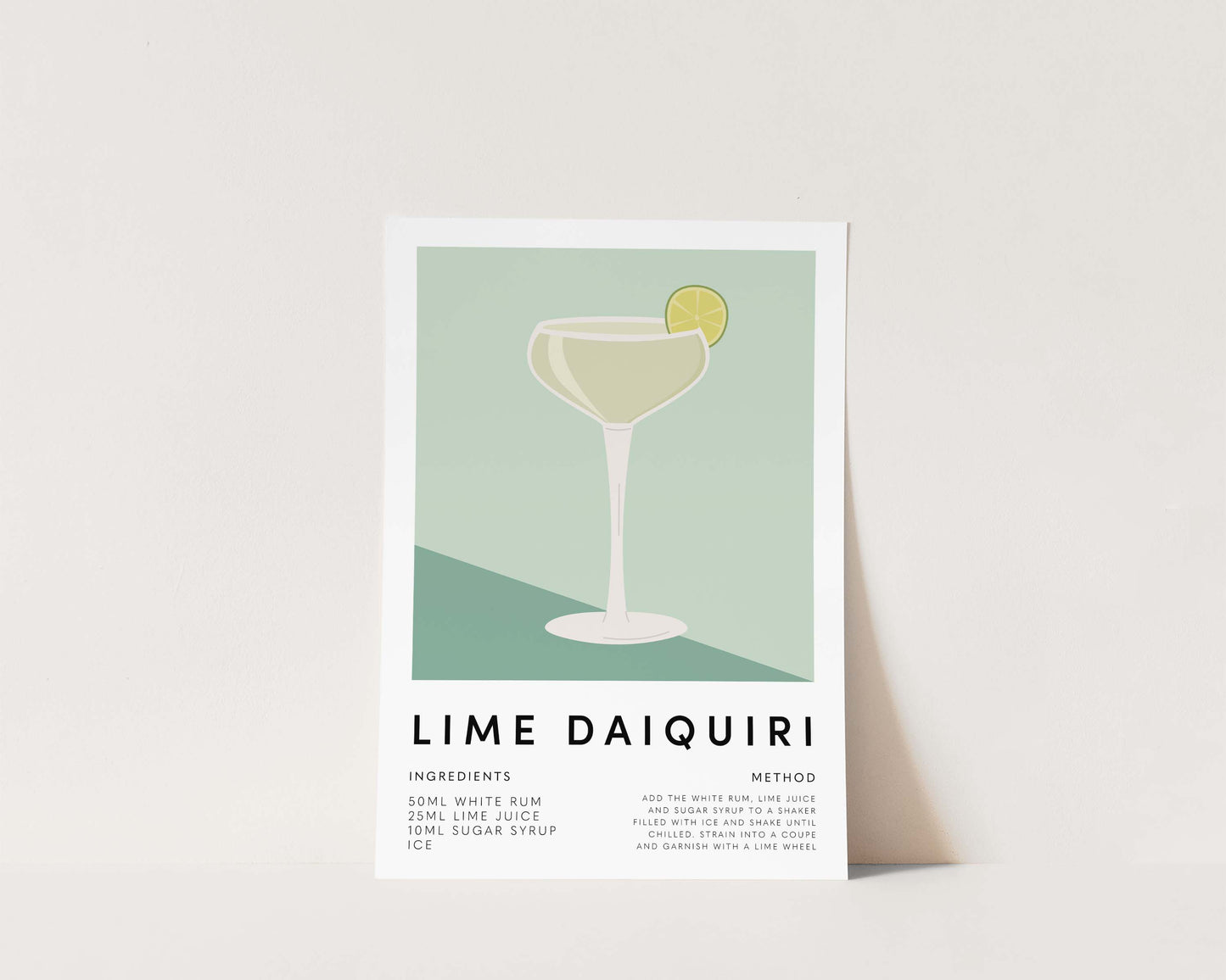 Lime Daiquiri Wall Art Print