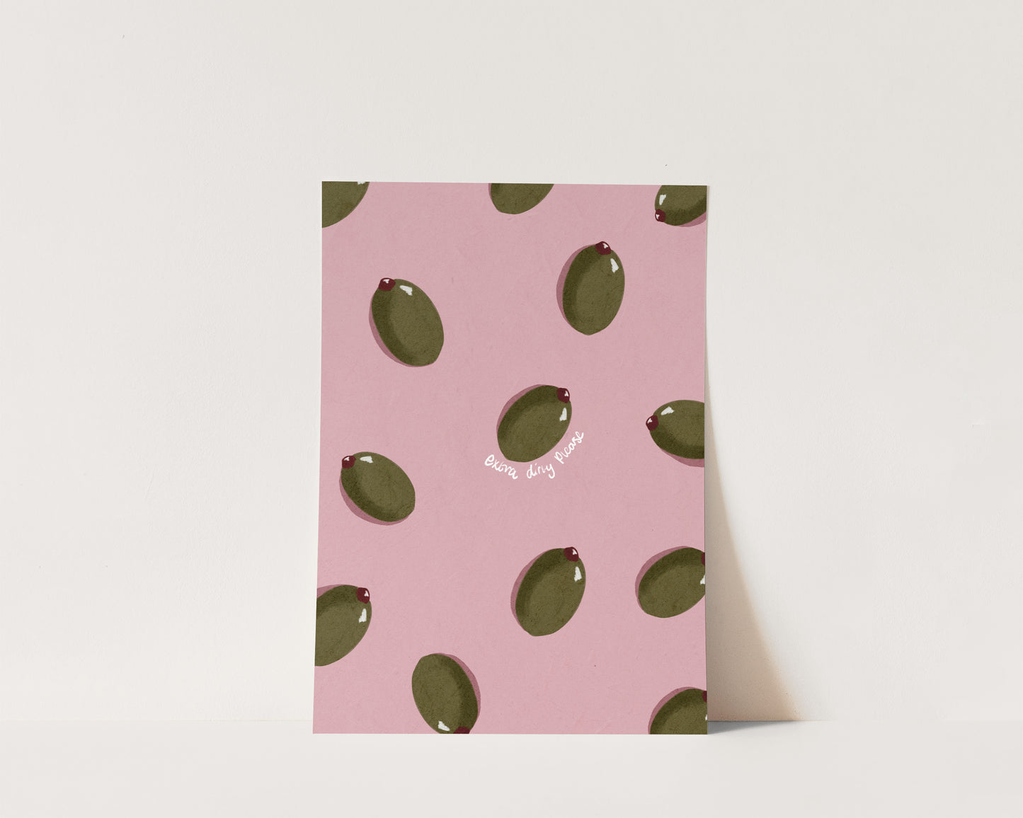 Pink Olive Wall Art Print