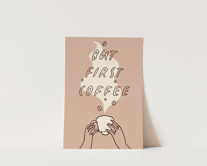 But First Coffee Dainty Wall Art Print