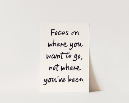 Focus Quote Wall Art Print
