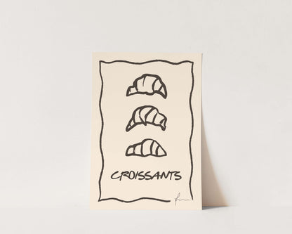 Croissants Wall Art Print