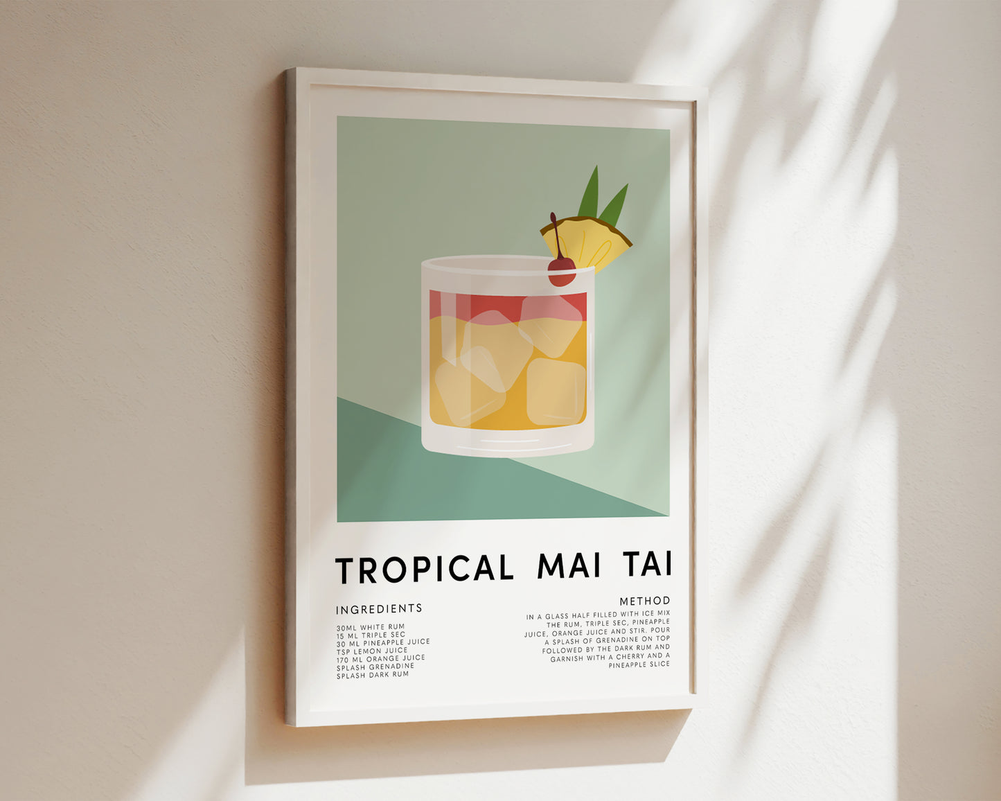 Tropical Mai Tai Print