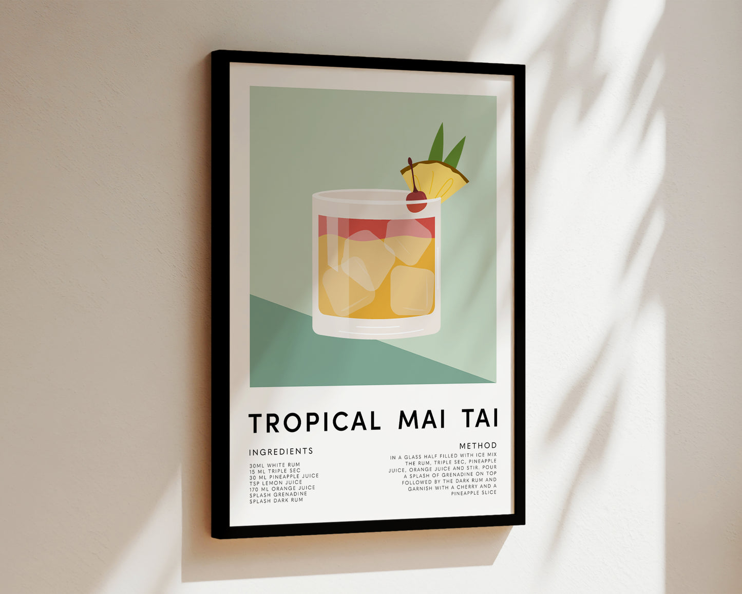 Tropical Mai Tai Print