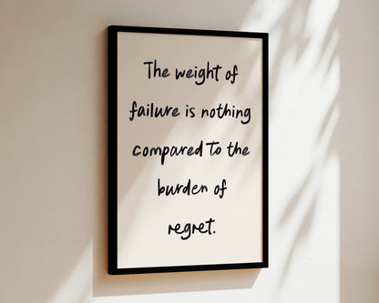 Weight of Failure Wall Art Print