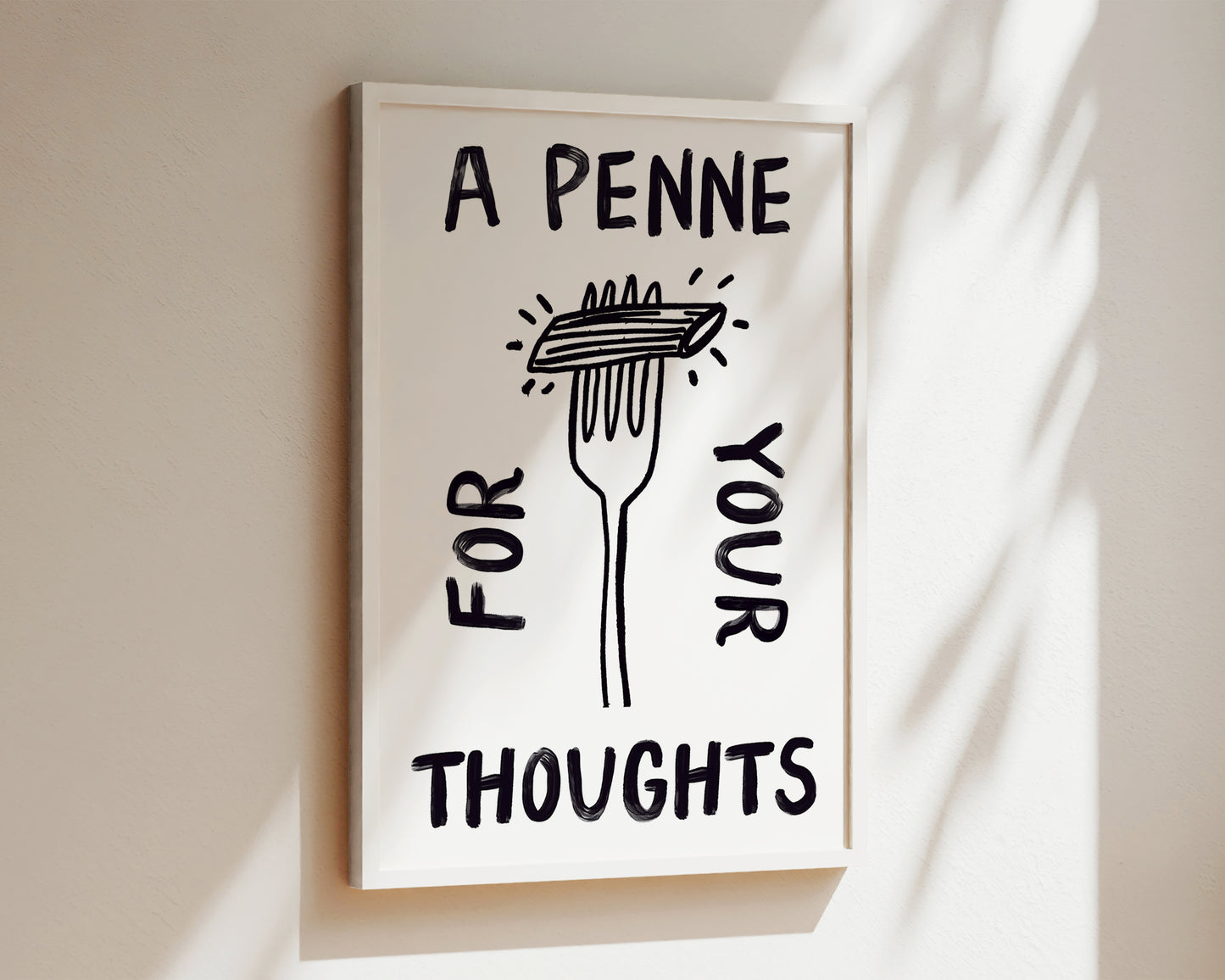 A Penne For Your Thoughts Quote In Black Print