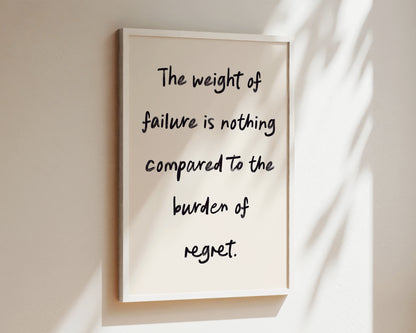 Weight of Failure Wall Art Print