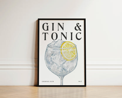 Gin & Tonic Wall Art Print