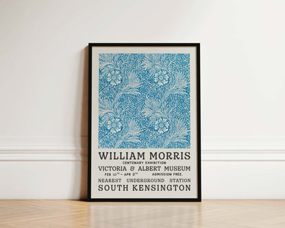 William Morris Blue Tapestry Art Wall Art Print