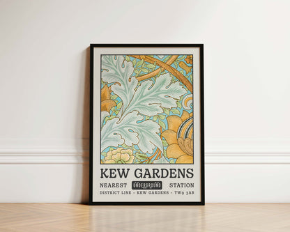 Kew Gardens Light Blue Tapestry Art Wall Art Print